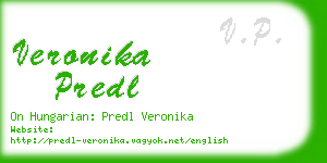 veronika predl business card